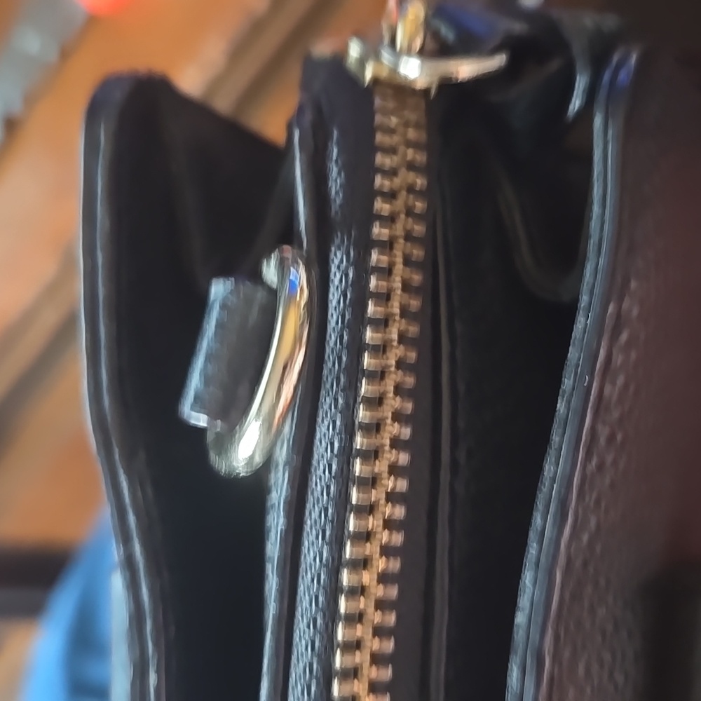 Kate Spade Black Satchel with Pebbled Leather and Gold Hardware - Picture 16 of 17